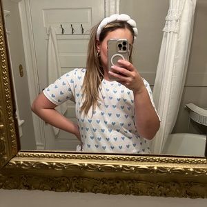 LAKE Pima Short-Long Weekend Set in Blue Heart